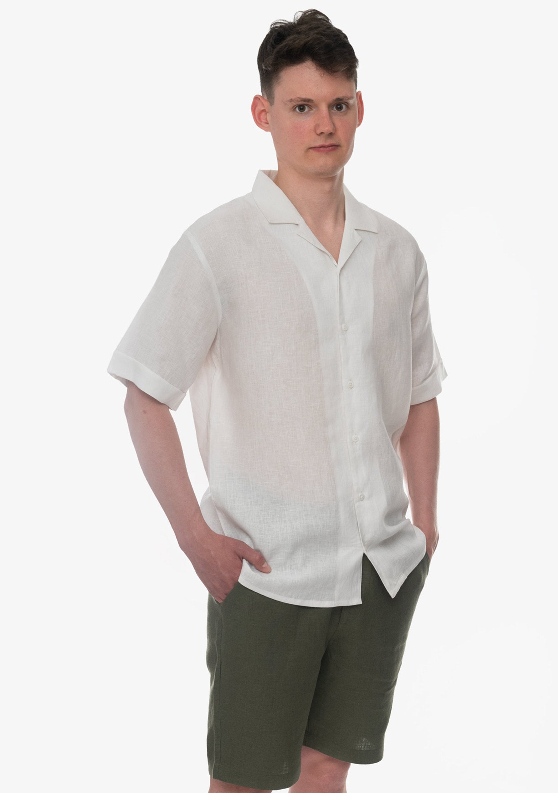 Luka Linen Shirt in White