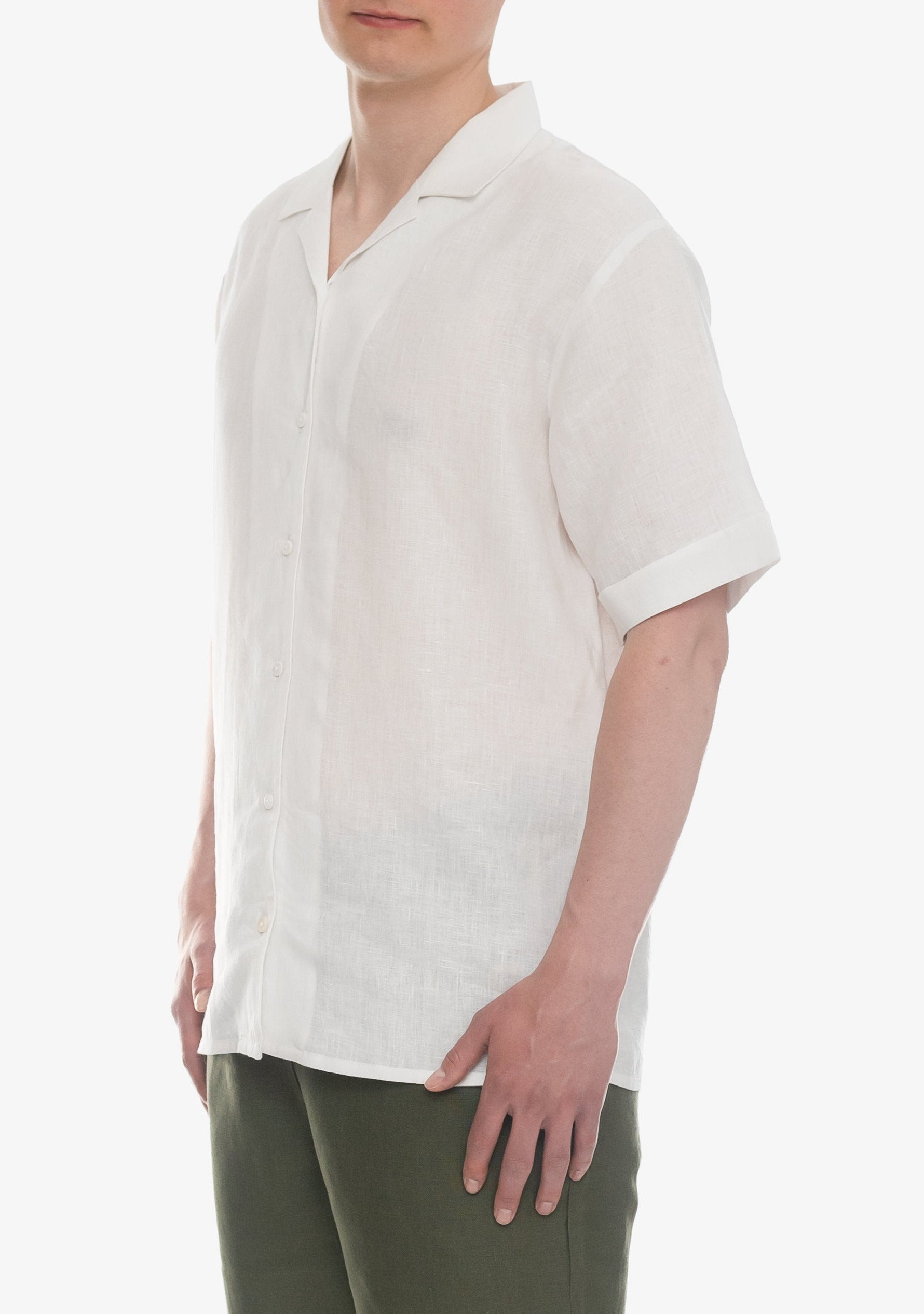 Luka Linen Shirt in White