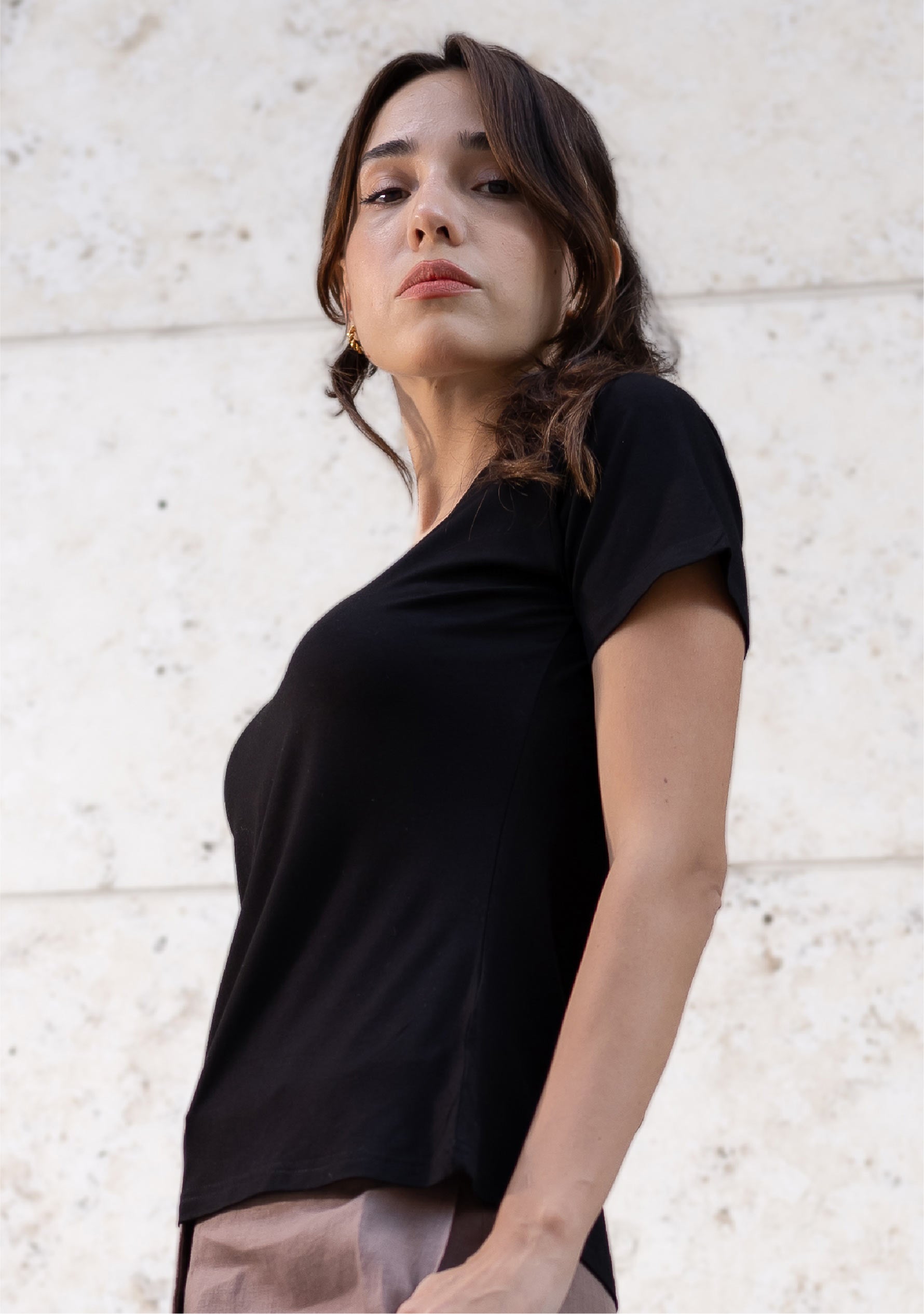 V-Ausschnitt-T-Shirt für Damen | Die Bamboo Comfort Edition | 