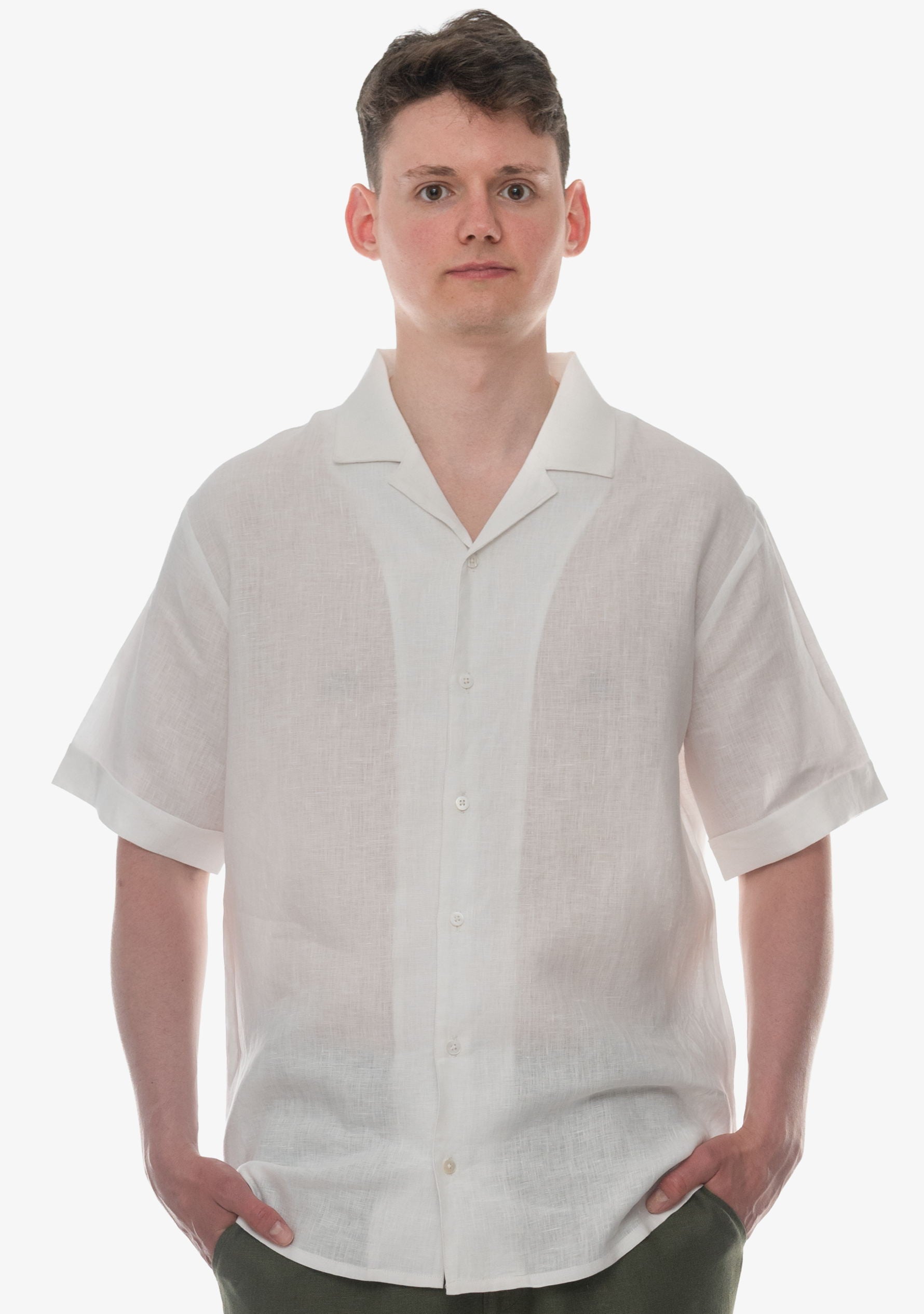 Luka Linen Shirt in White