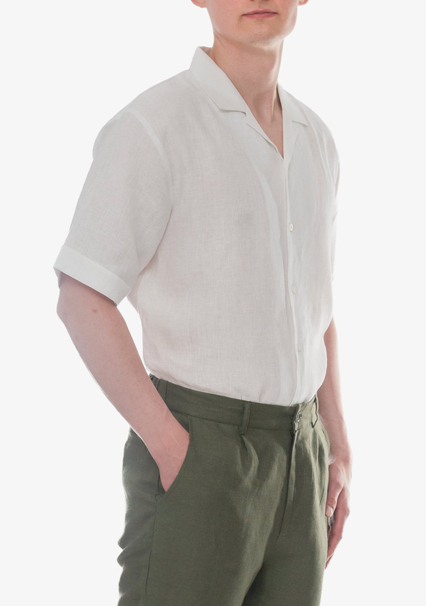 Luka Linen Shirt in White