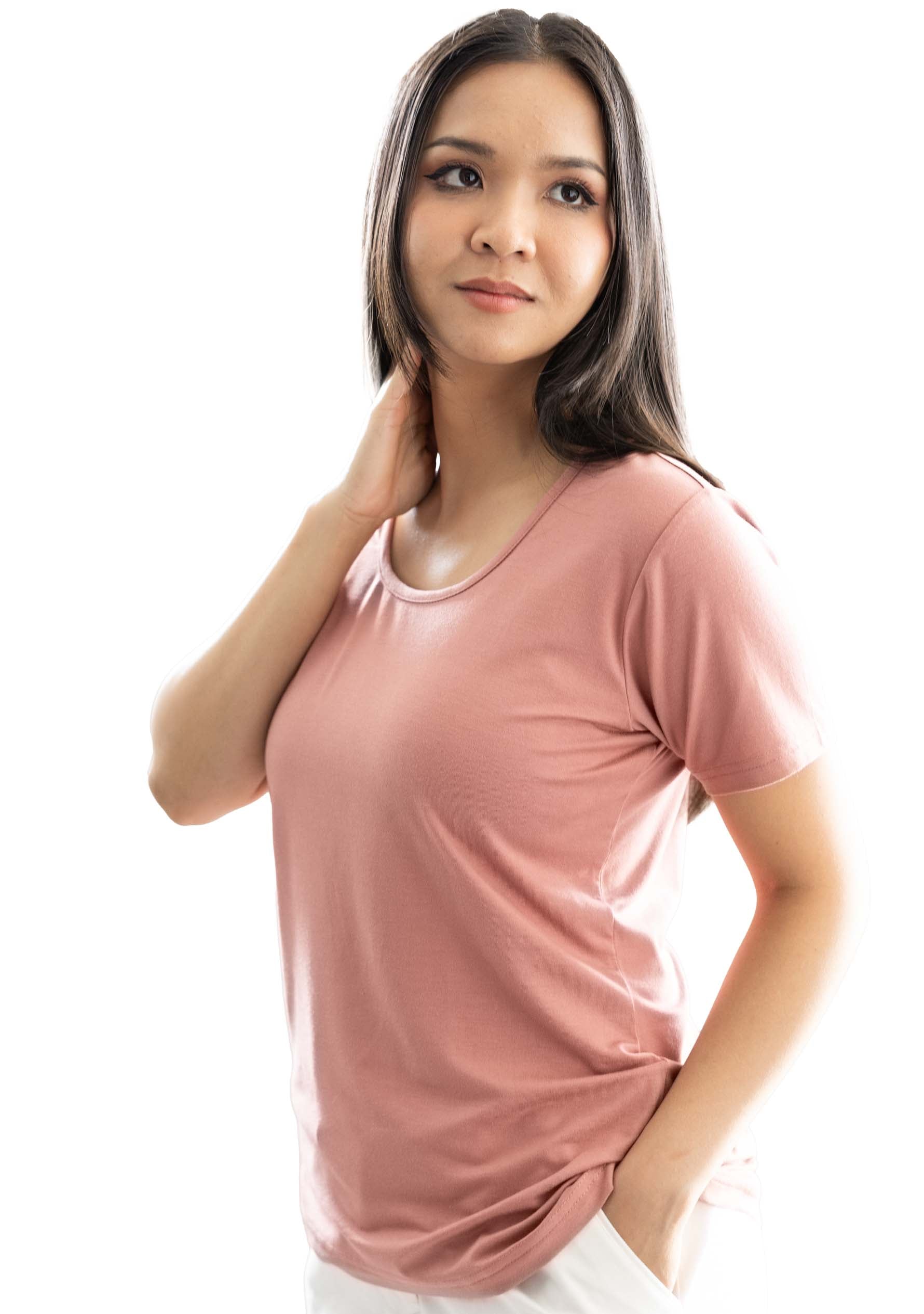 Rundhals-T-Shirt für Damen | Die Bamboo Comfort Edition 