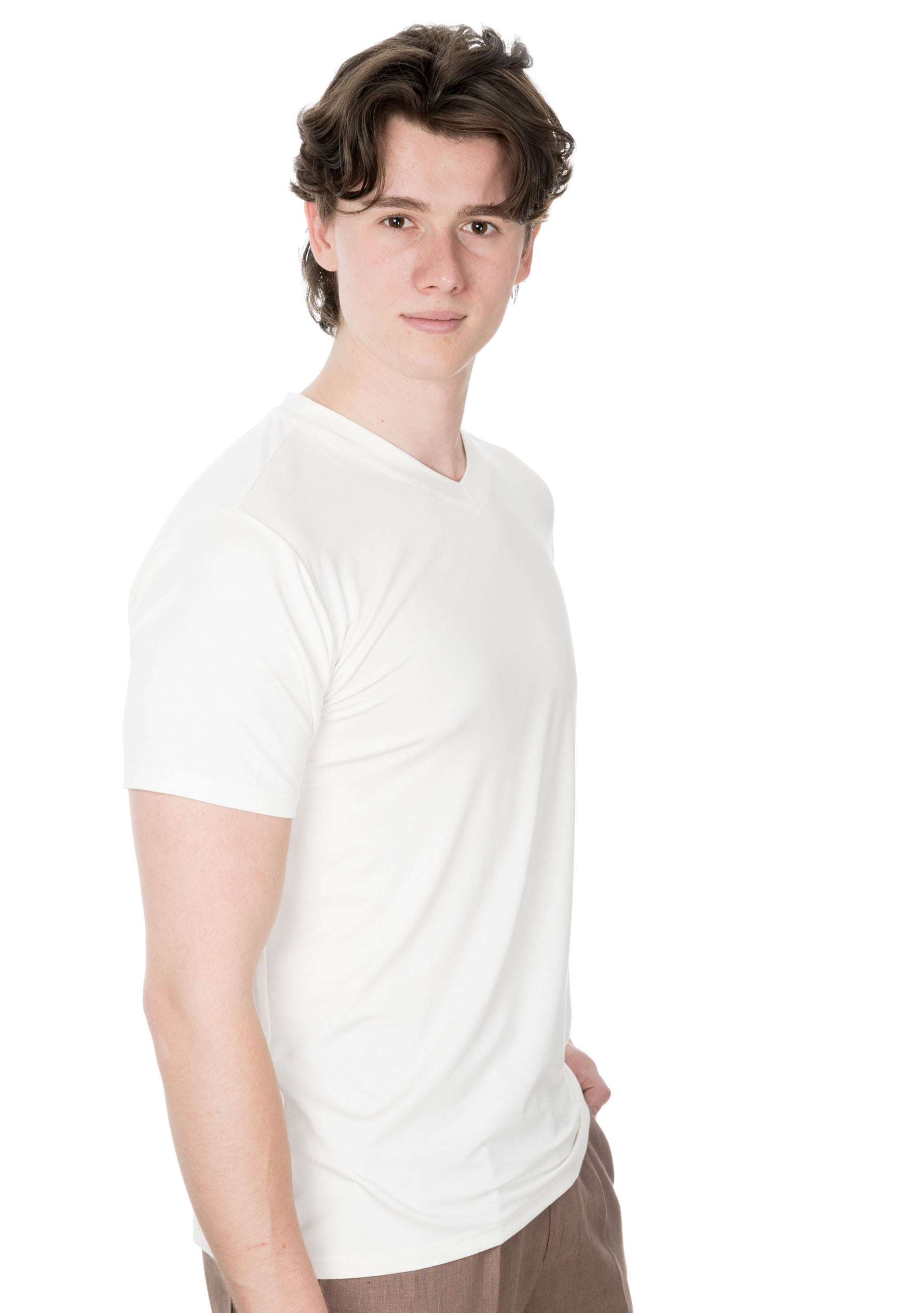 Bamboo V Neck-T-Shirt for Men